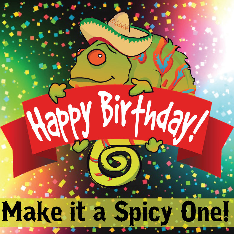 Colorful birthday-themed image showcasing the Gilly Loco Birthday Gift Card, adorned with festive decorations like confetti and balloons. The card is prominently displayed with bold text celebrating the occasion, surrounded by images of chips, salsa, and margaritas, inviting recipients to enjoy a flavorful birthday celebration.