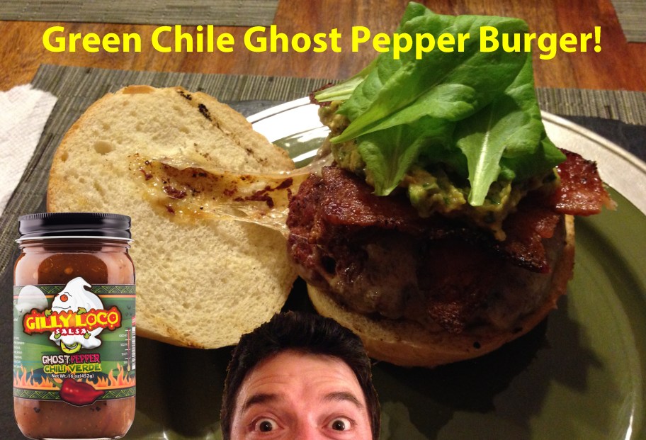 GREEN CHILE GHOST PEPPER BURGER