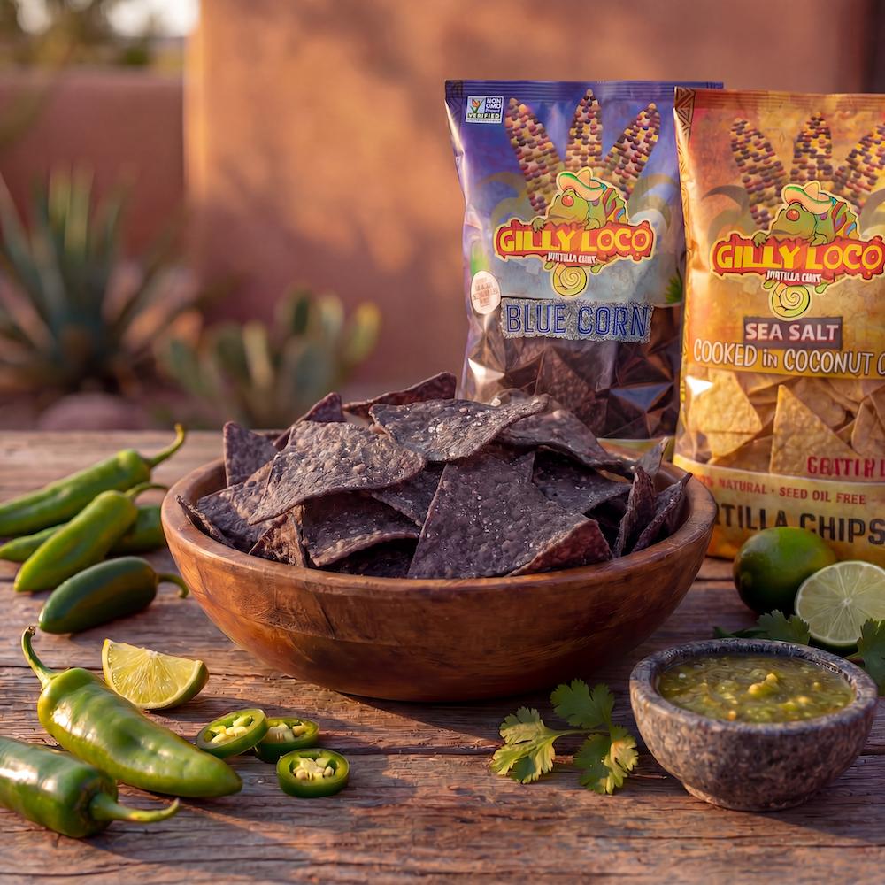 Seed Oil Free Blue Corn Tortilla Chips (2-Pack)