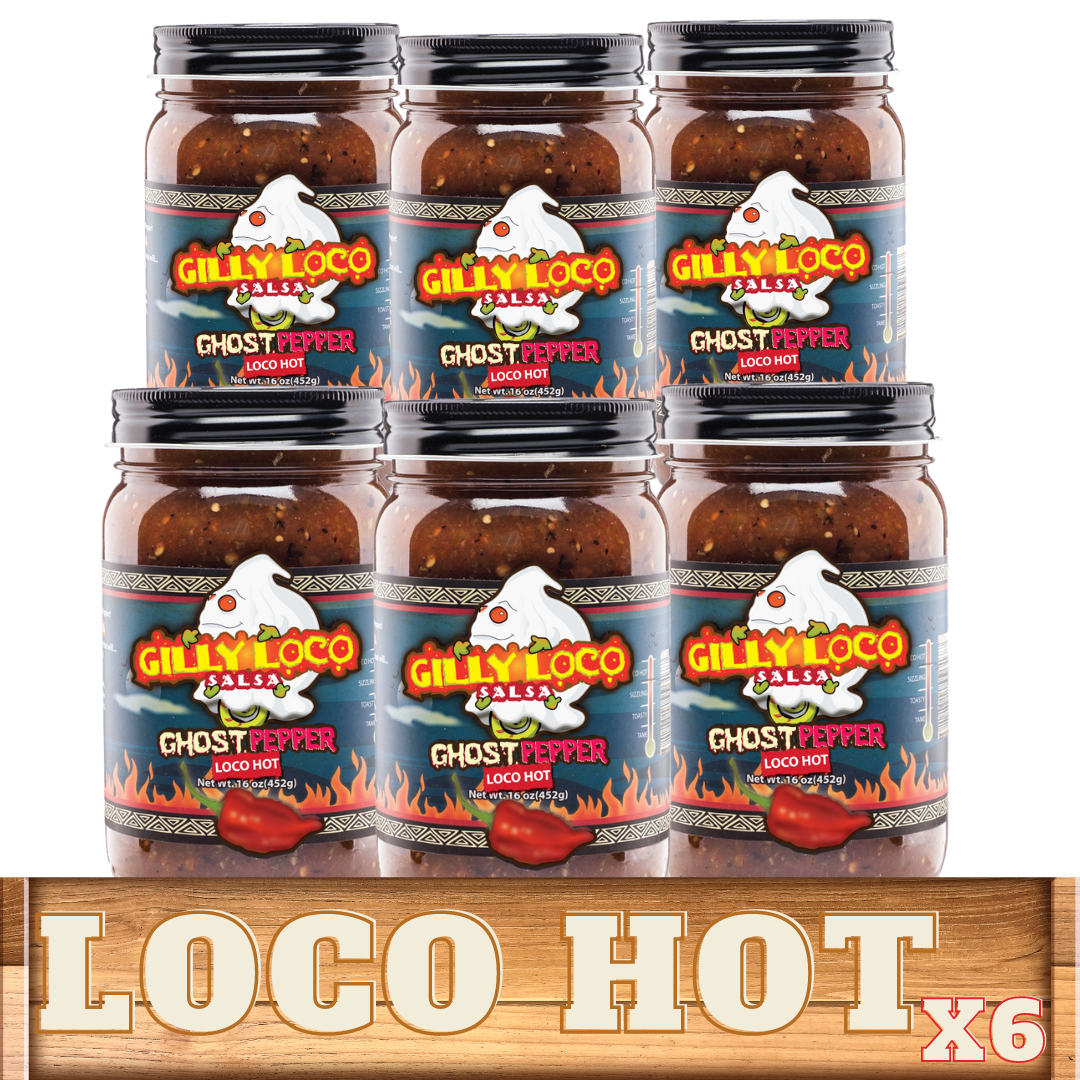 Gilly Loco Ghost Pepper Salsa 6-Pack: Loco Hot