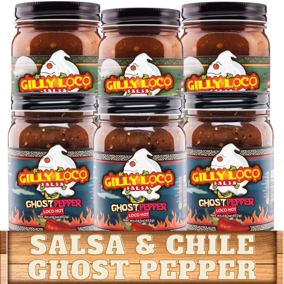 Gilly Loco Ghost Pepper Salsa and Ghost Green