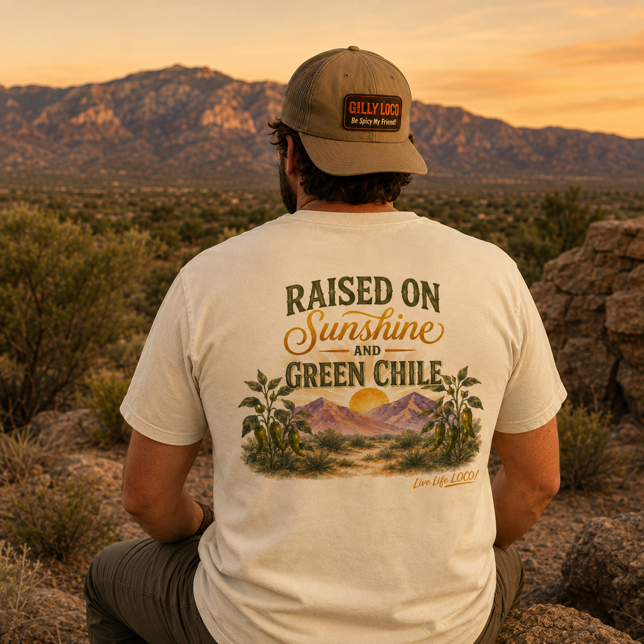 Raised on Sunshine and Green Chile™ Tee