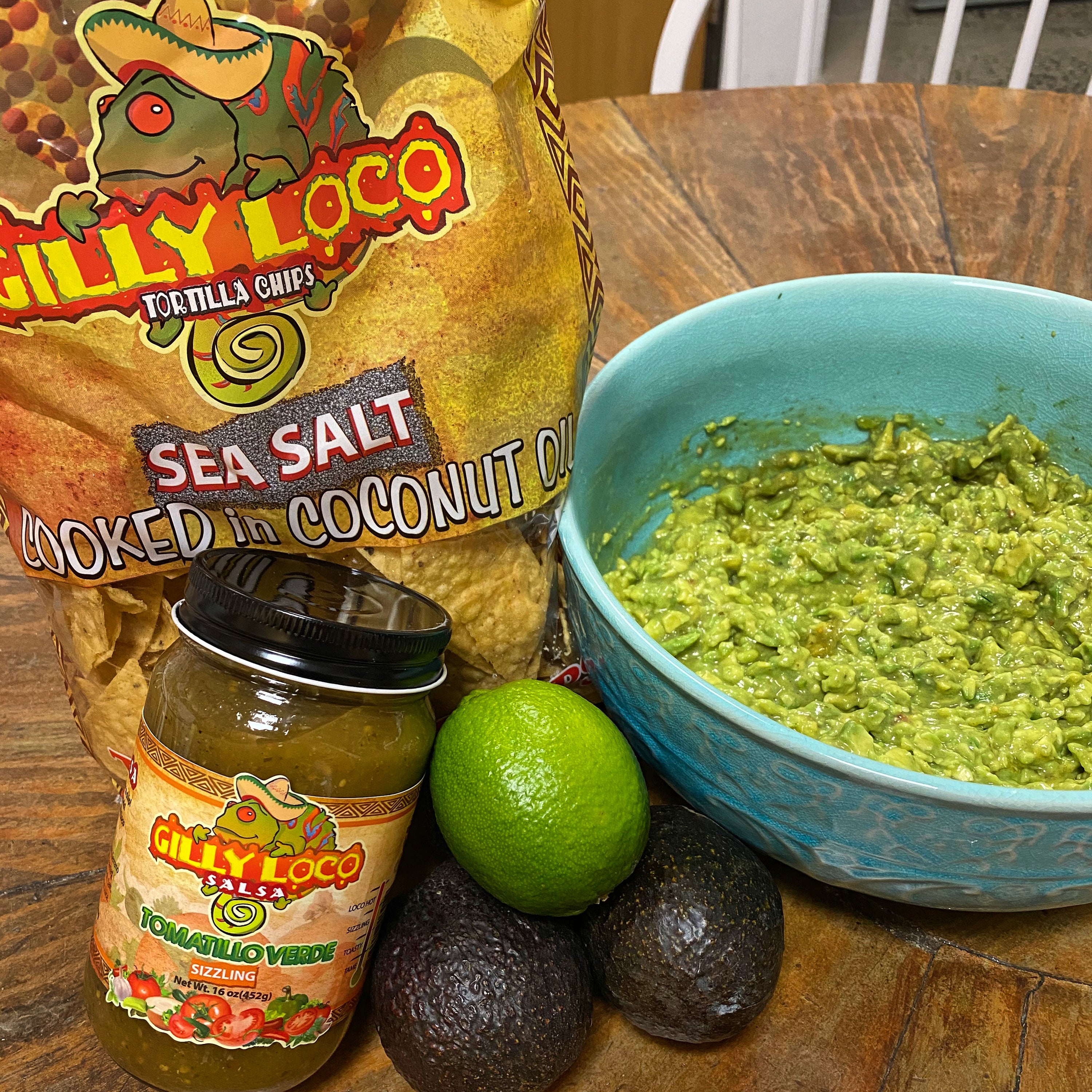 Photo of Guacamole made with Gilly Loco Tomatillo Salsa