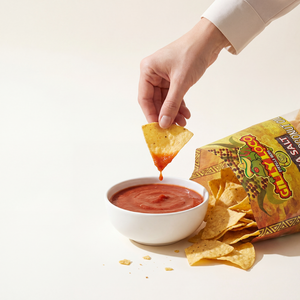 Seed Oil Free Tortilla Chips – Cooked in 100% Coconut Oil (4-Pack)