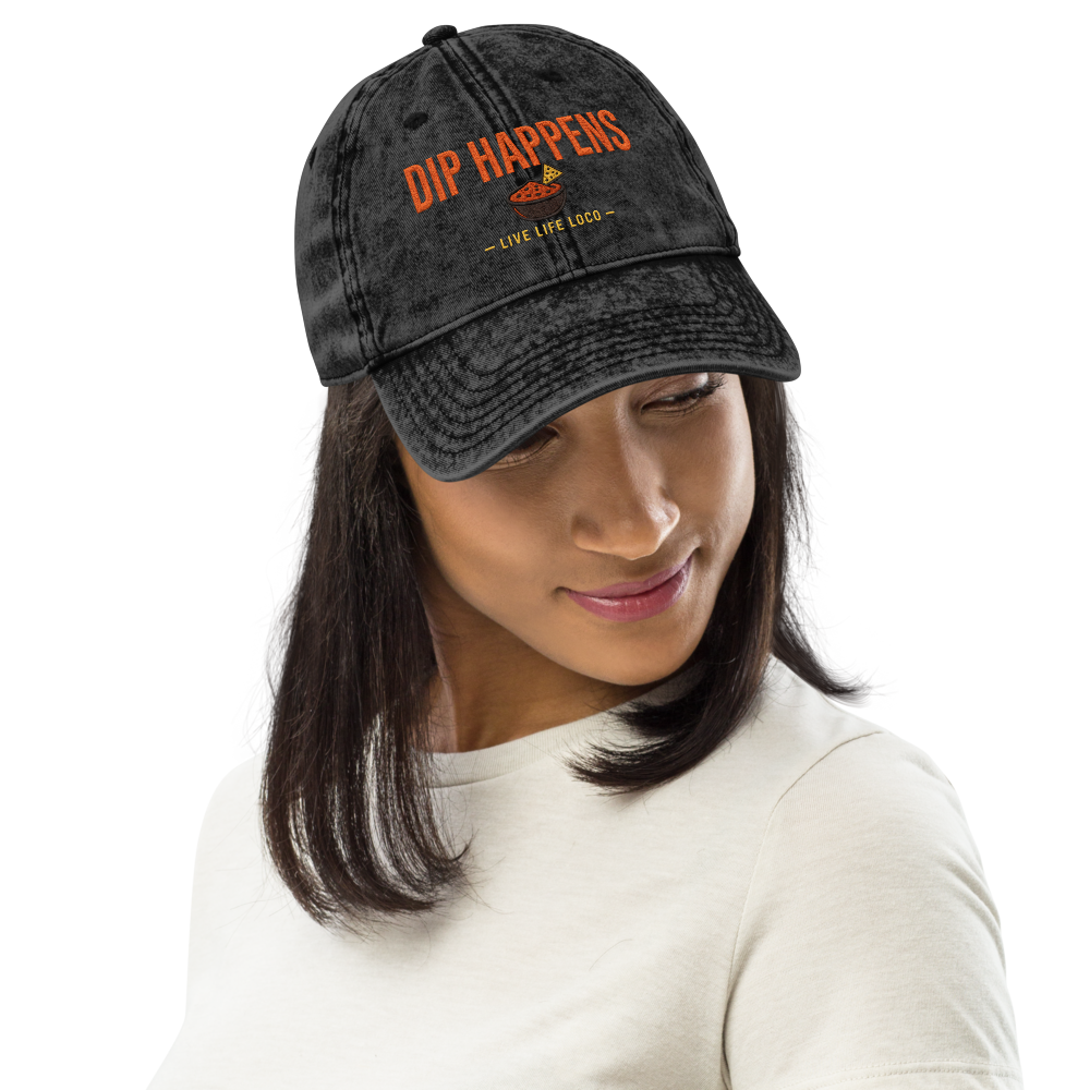 Dip Happens™ Vintage Embroidered Cap