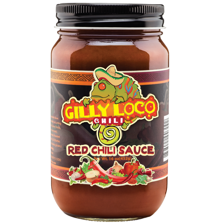 Gilly Loco Red Chili Sauce (16 oz)